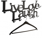 Live Love Laugh Garderobe 58 cm schwarz